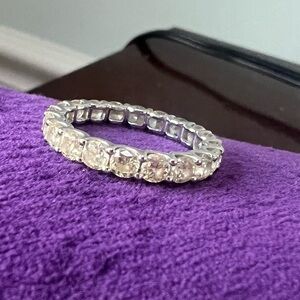 Canary Yellow Eternity Band- Moissanite Stones, 2ctw
